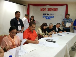 Director Sales of TESDA 10 leading the MOA Signing