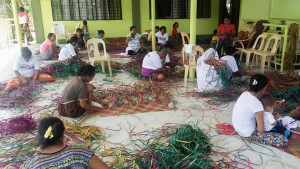 Bajau hands-on training on weaving last February 17 to 19, 2016 in Iligan City